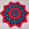 Spiderman crochet doily rug