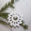 Crochet snowflakes decorations