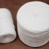 white cotton yarn - knitted tube