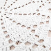 white crochet lace rug