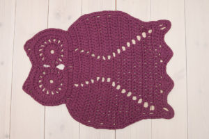 Lilac owl rug