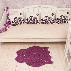 Lilac owl rug