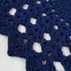 navy blue crochet doily rug