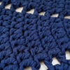 navy blue crochet doily rug